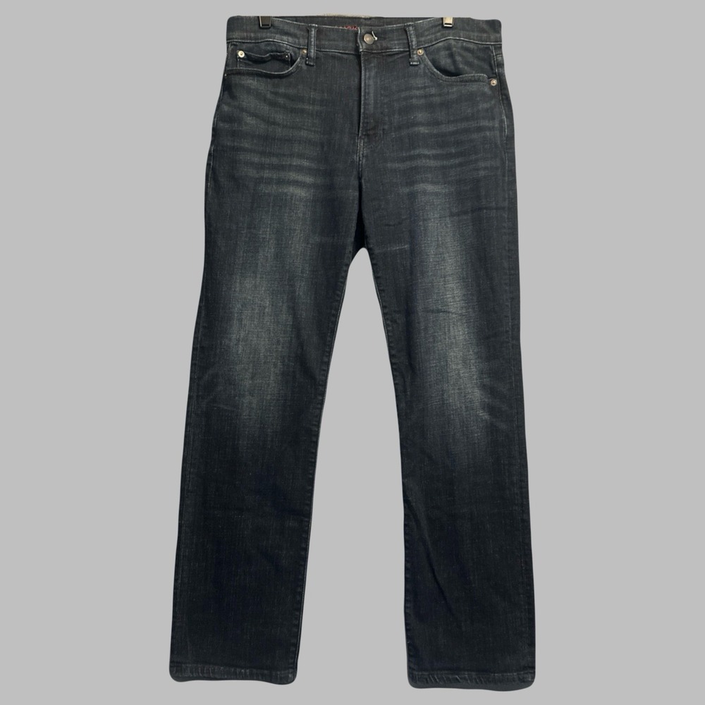 Lucky Brand 363 Vintage Straight Jeans Mens 32x32 Blue Dark Wash Stretch Denim